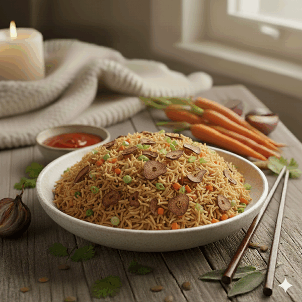 Burnt Garlic Fried-rice